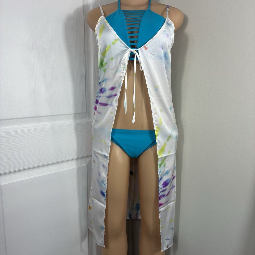 New Forever 21 Womens bikini Cover Up Size S Tie Dye *bikini not included